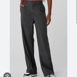 Alo Yoga High Waist Pursuit Trouser in Anthracite L NWT